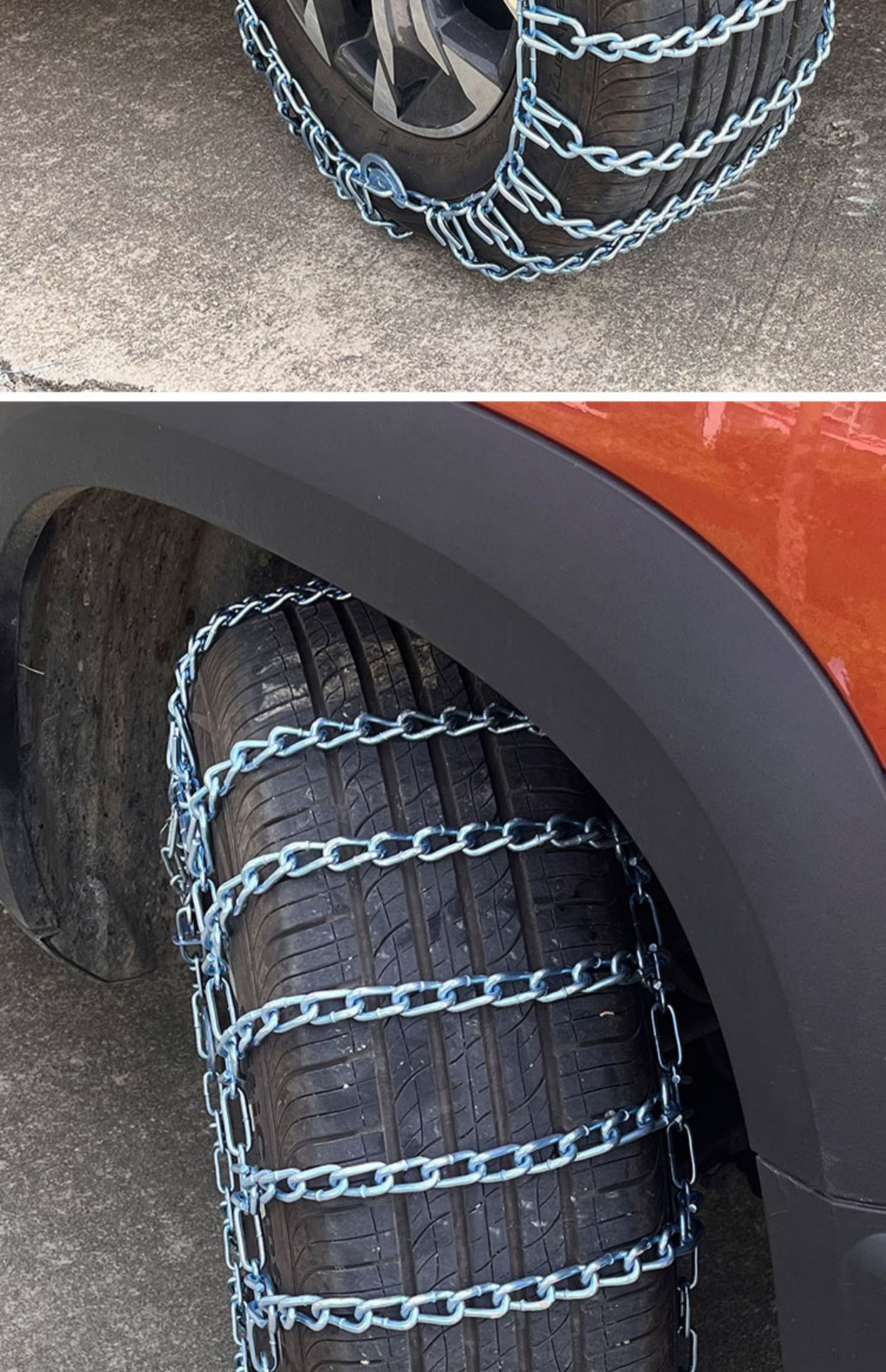 Thickened Anti-Skid Chains for Tricycles, Small Cars, Vans, Suvs, Off-Road Trucks, Mpvs, Full-Cover Anti-Skid Chains Without Encryption