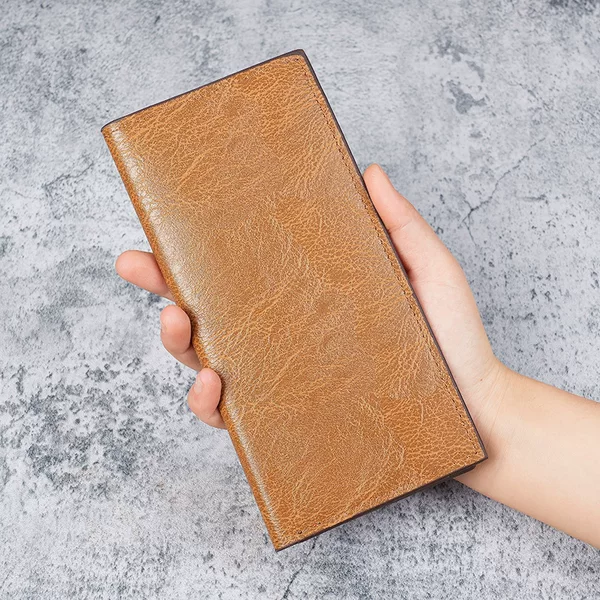Men's Wallet Long Ultra-Thin Youth Multi-Card Slot Casual Wallet Card Holder Japanese and Korean Trendy Student Stylish Retro Wallet