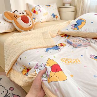 Cooling Doudou Summer Air Conditioning Quilt Lightweight Breathable Ice Silk Children's Double Summer Cooling Quilt Thin Quilt Core Fresh Style