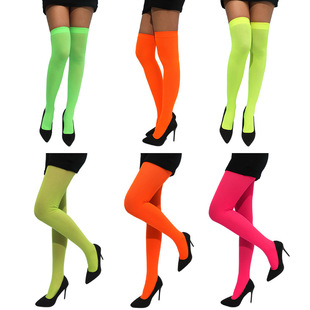 Factory spot wholesale fluorescent color candy color stockings pantyhose fabric comfortable multi-color optional a generation of hair