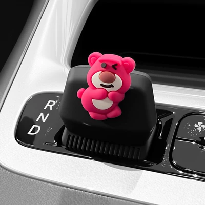Car Interior Decoration Accessories – Car interior film - star-wish-mysterious-black-curvy-butt-strawberry-bear-handlebar-cover