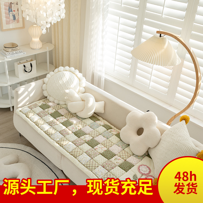 Korean High-End Pure Cotton Sofa Cushion, Universal Seat Cushion for All Seasons, Non-Slip Sofa Cover, Thickeneded Washable Sofa Cover Cloth