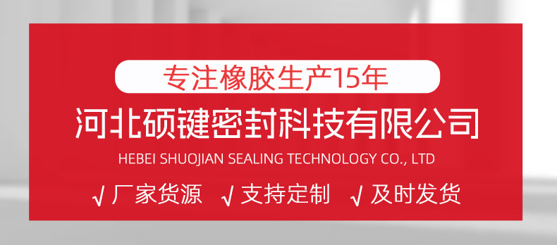 Composite rubber strip container car door and window noise reduction shockproof sealing strip EPDM rubber equal pressure sealing strip