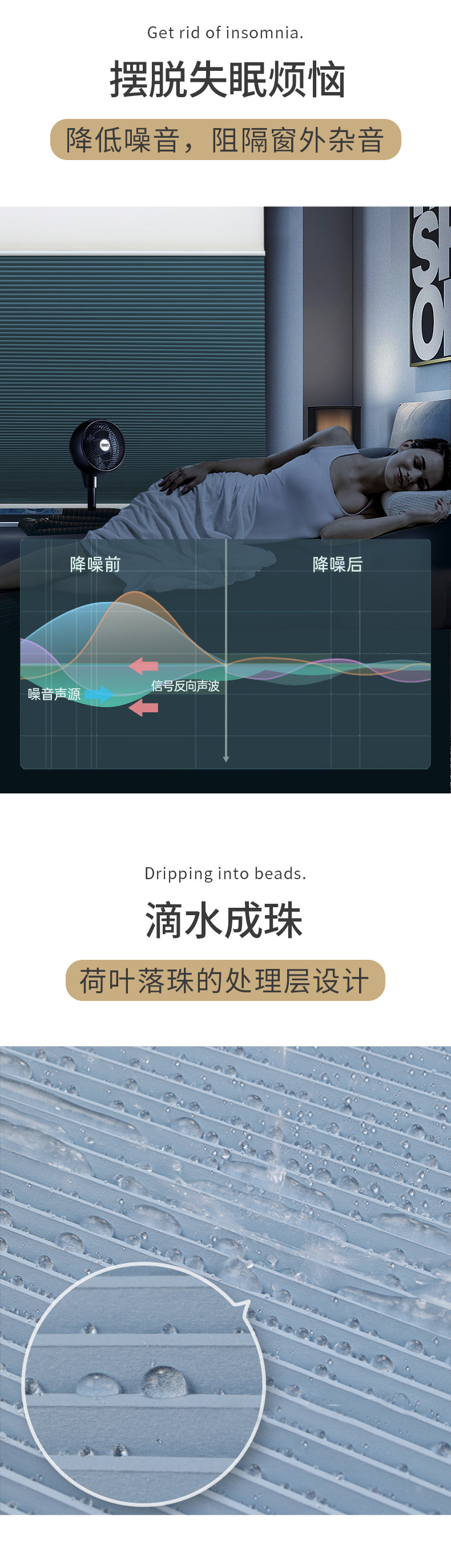 日夜蜂巢帘免打孔拉珠隔热防晒遮光降噪百叶窗帘家用卧室遮阳电动详情6