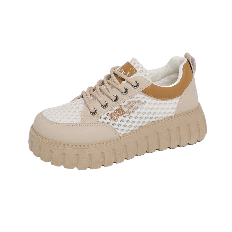 2026 zapatos de mujer de verano zapatos blancos de malla nuevos tipos coreanos ins estudiantes de alta ventilación zapatos de skate casuales deportivos image 6