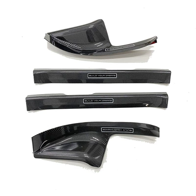 Suitable for 25 Models of Byd Seal 05Dmi Threshold Strips, Modified Welcome Pedals, Trunk Rear Guards, and Tailgate (Dekorativ pedal başlıqları) - 4-pieces-of-inner-sills-abs-carbon-fiber-texture-suitable-for-2025-seal-05dm-i
