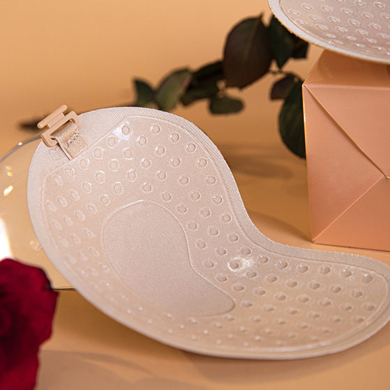 Mango Breast Sticker Women's Fabric Breathable Gather Invisible Underwear Summer Wedding Photo Thin Swimming Silicone Breast Sticker