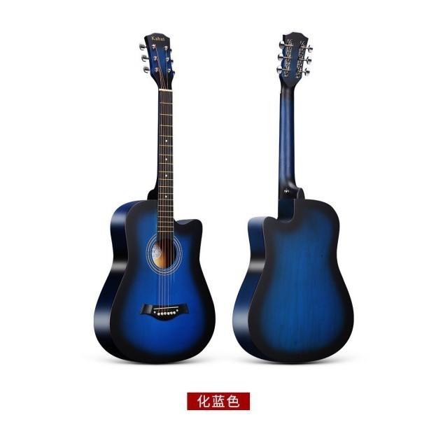 Guitarra de fábrica, guitarra folk, instrumento musical, guitarra folk de madera de 38 pulgadas, guitarra de tilo con mango de fibra de carbono.