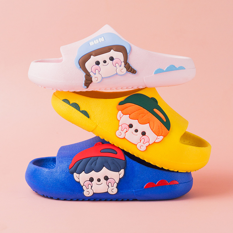 home cartoon children's comfortable slippers for boys and girls