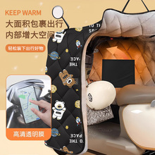 新款电动车挡风被冬季加绒加厚摩托车冬天防水罩四季通用透明膜