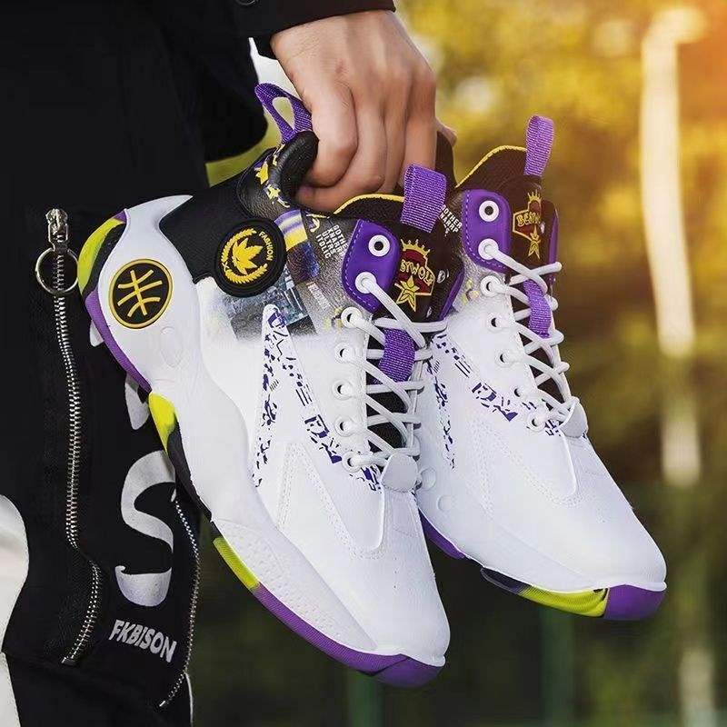 New Shoes Men's Autumn and Winter Basketball Shoes Street Fashion Trend Youth Sneakers Junior High School Students Sports Shoes Men