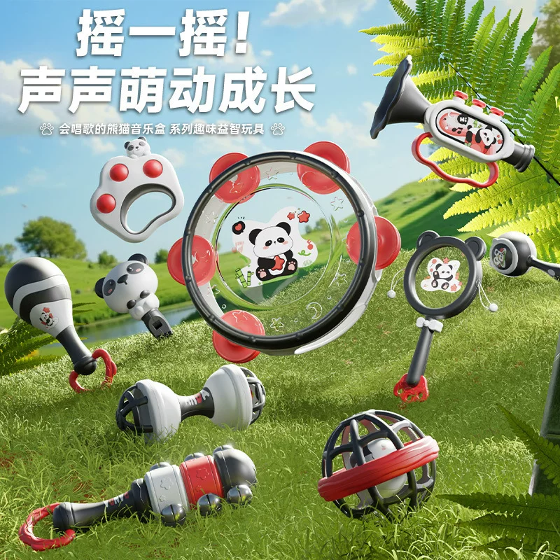 Beanbag for new born, toy for baby, maracas for training, (Cross-border trading), panda, early education