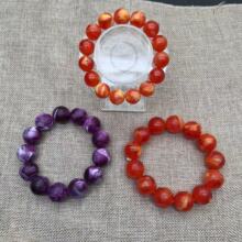 新品上市仿二代琥珀蜜蜡长项链黄金店供应礼品复古牡丹玫瑰手链