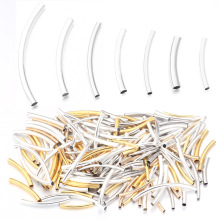 铜光面弯管 保色弧形手链圆直通铜管diy手工饰品配件定位管隔珠