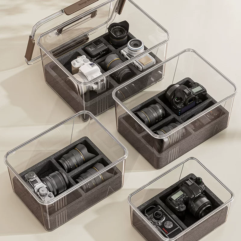 Camera, waterproof box anti-dryness, storage box, electronic lens
