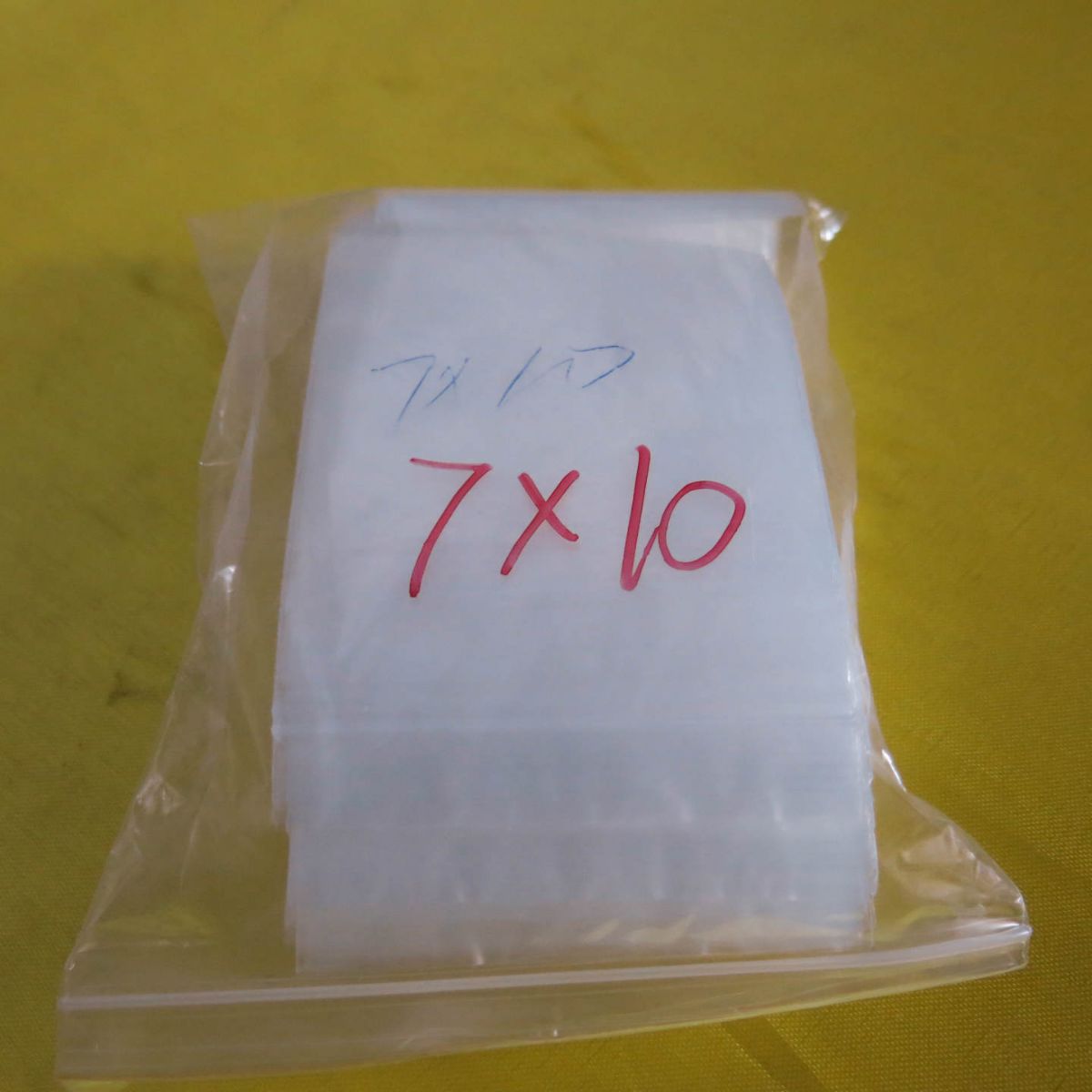 7X10cm【PE白边自封袋 】双面20C密封袋 透明食品包装自封袋