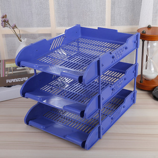 File rack manufacturers wholesale three-layer file tray desk storage basket file bar data rack hot new