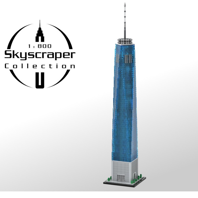 One World Trade Center Building Blocks Set skyscraper MOC Bricks