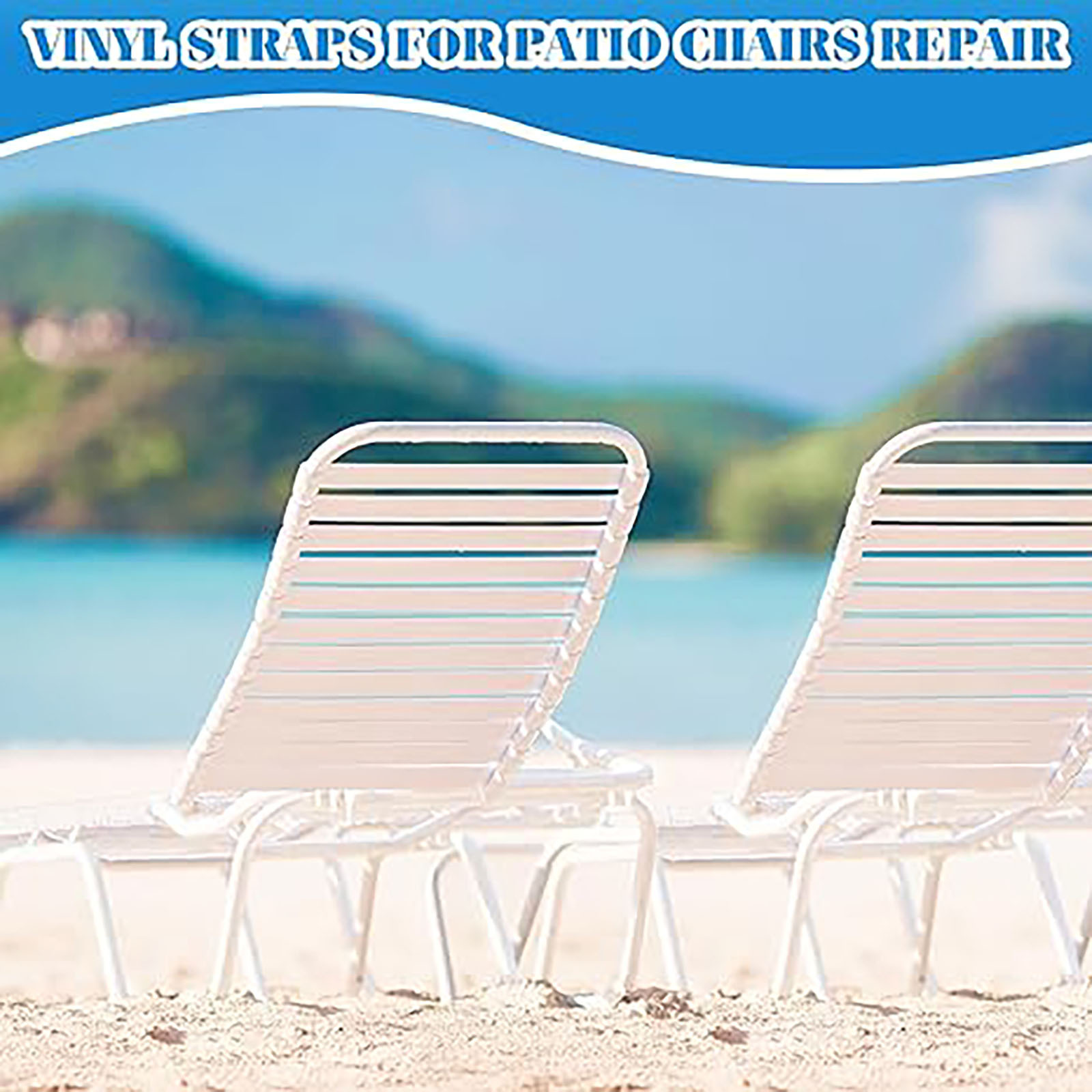 Amazon Explosions Garden Chair Repair Ribbon Beach Chair PVC Strap Woven Plastic Belt Lawn Chair Replacement Belt