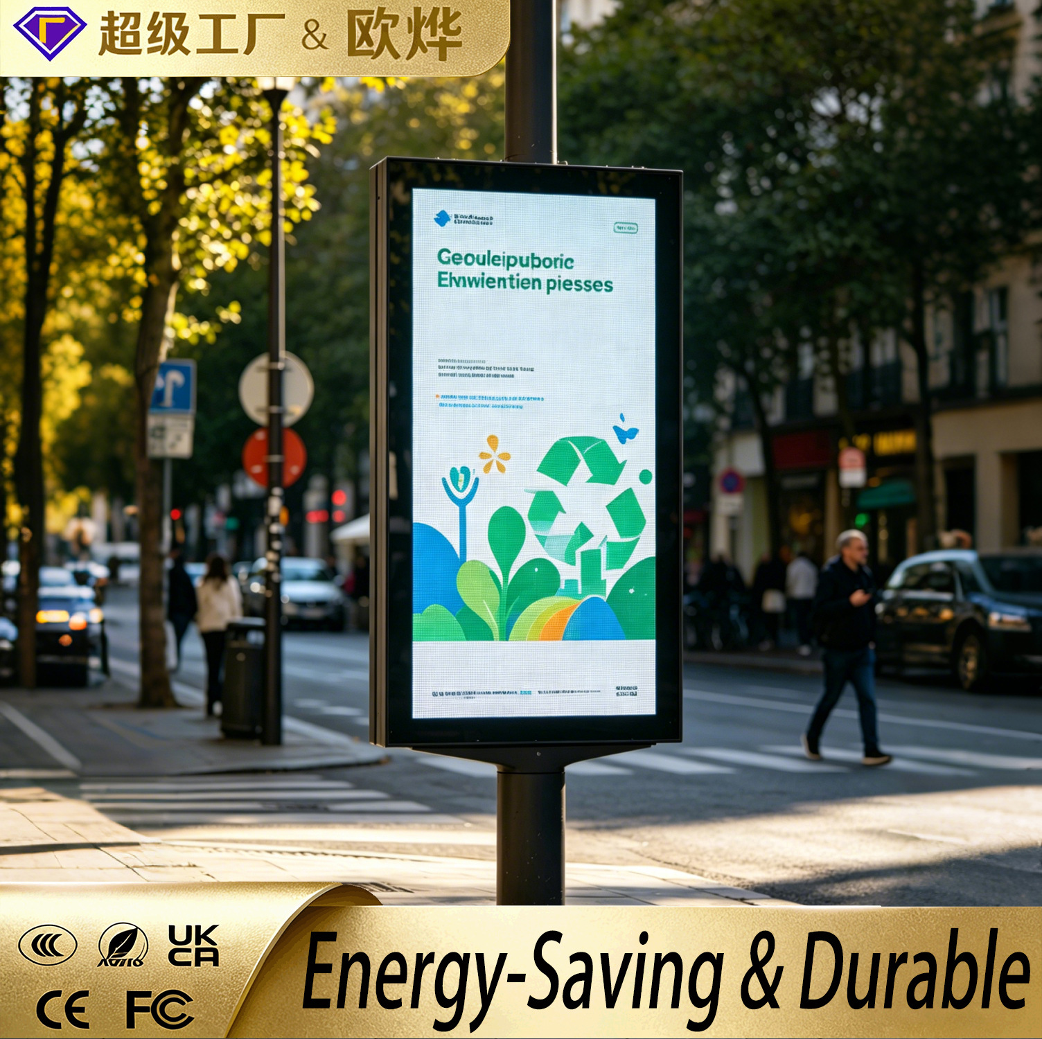 pantalla LED alta definición alta cepillo alta luz a prueba de agua LED pantalla grande pantalla electrónica pantalla de publicidad image 1