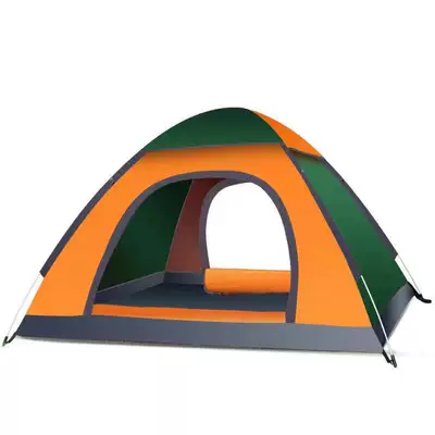 Beach Camping, Quick-Open, Double-Person | Avtomobil dam çadırları - orange-green-1-2-person-automatic-single-door-without-sunroof-cover