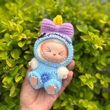 Labubu坐款衣服小金仔着替拉布布娃衣坐坐派对小金套装