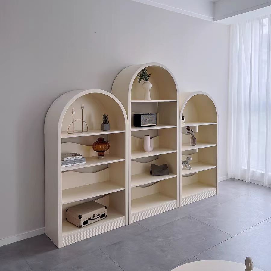 洞穴柜拱形展示柜美容院礼品立式白色置物架鞋包组合简约陈列柜