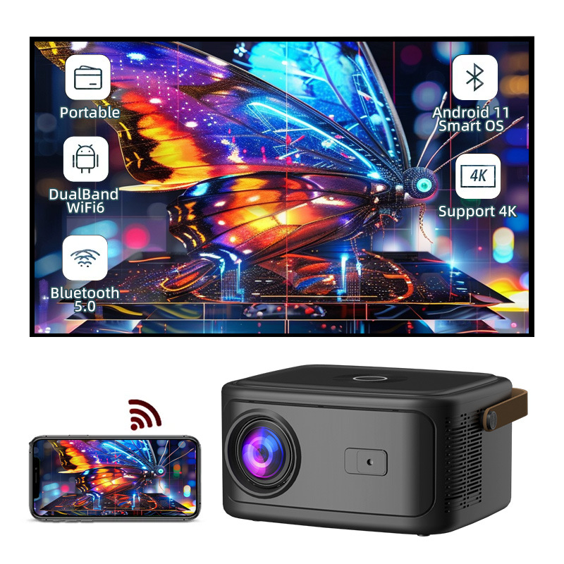 2025 New Overseas Hot Selling G1 Ultra Hd 4K Home Theater Projector Dual Band 5g Home Recommendation Projector