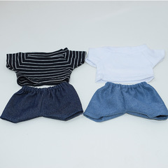 15/20cm doll clothes star doll clothes accessories short-sleeved pants clothes 20cm cotton doll clothes