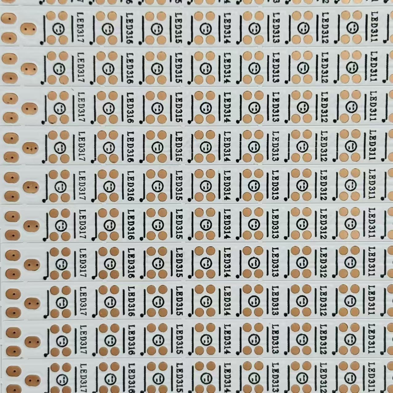 FPC柔性线路板车灯BT05专用 280*5MM*48PCS 双面白膜