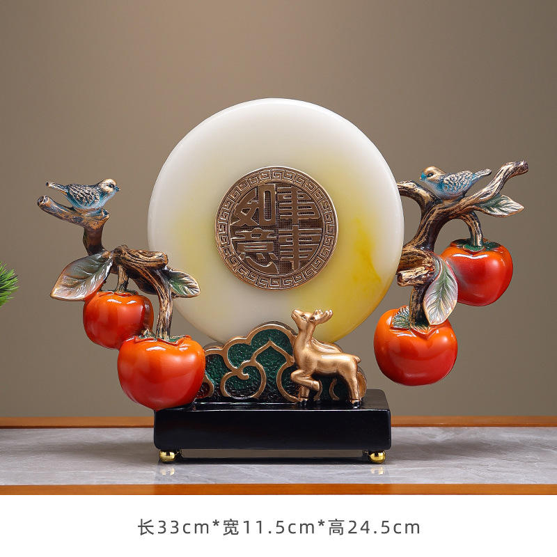 新しい中国風のすべてがうまくいくフルーツバスケットの装飾品、リビングルームの玄関ホール、新築祝い、新居への引っ越し、新しい家のギフト|undefined