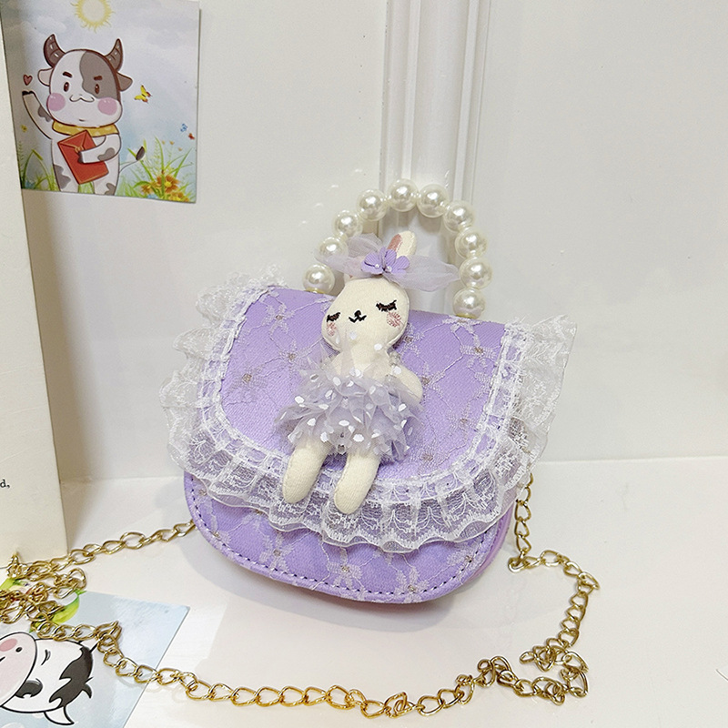 Niños pequeños viento princesa bolsa de hombro de moda caricatura Aisha chica arco graduado cuentas bolso de mano