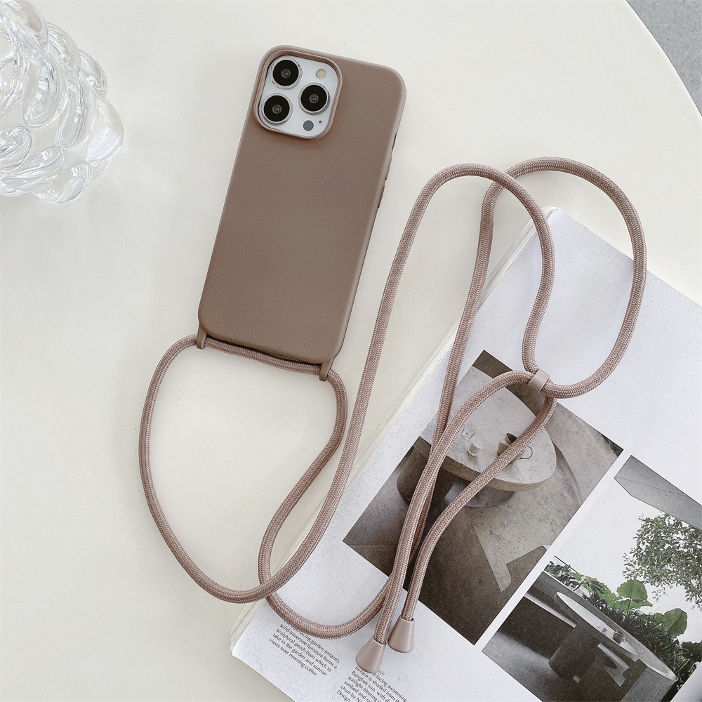 Adatto per 15/16, custodia per iPhone 12, anti-caduta, design semplice, con cordino, custodia protettiva a tracolla, 17 Pro Ins_voghion.com