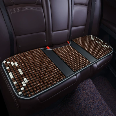 Breathable Cool Mat Four Seasons — Seat cushion, seat cover - ruyi-style-wooden-beads-rear-long-cushion-charming-coffee