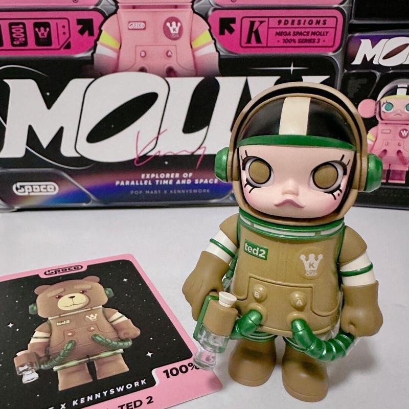 Molly100 第三世代 ジャスミン ブラインドボックス アニバーサリー 3 シリーズ 宇宙飛行士 フィギュア 車の装飾品 トレンディで見栄えの良い|undefined