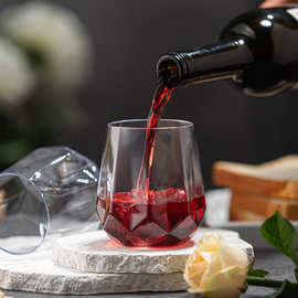 塑料无脚红酒杯蛋形塑料PET酒杯8oz 12oz 16oz 20oz 鸡蛋杯可印刷