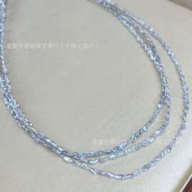2.5-3mm海水keshi澳白银灰色无核珍珠不规则异形几乎无瑕镜面光