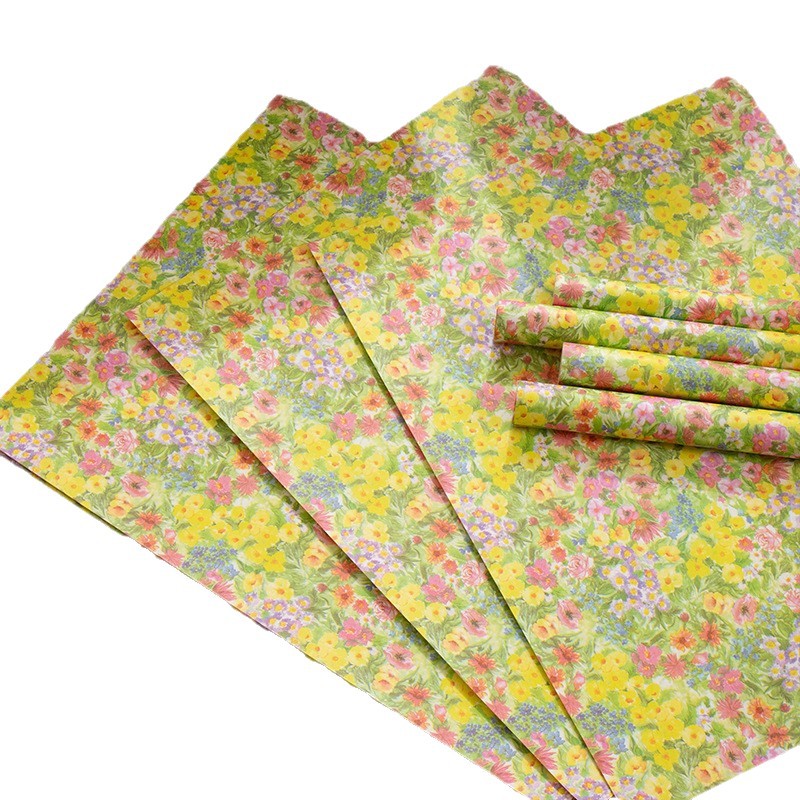 Siete colores cordier flores de color al óleo ramo de flores de papel de envoltura con materiales creativos hechos a mano DIY regalos de flores materiales floristas