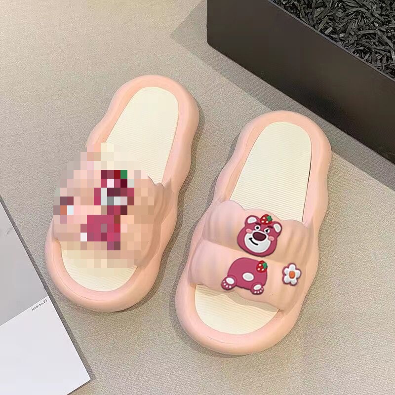 女性の夏のアウトドアウェア用のリボンプリンセスサンダル、屋内および家庭用の厚底スリッパ、新しいスタイルの柔らかい底|undefined