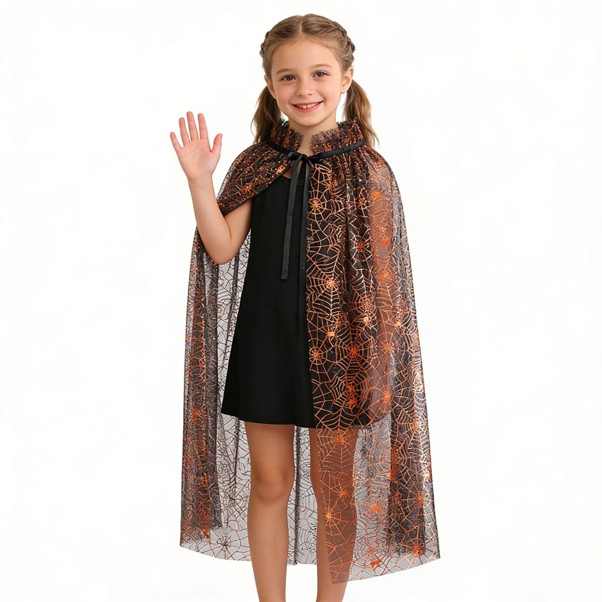 European and American Halloween Cosplay Spider Web Cape Decoration Props for Men, Women, Children, and Adults Role-Playing