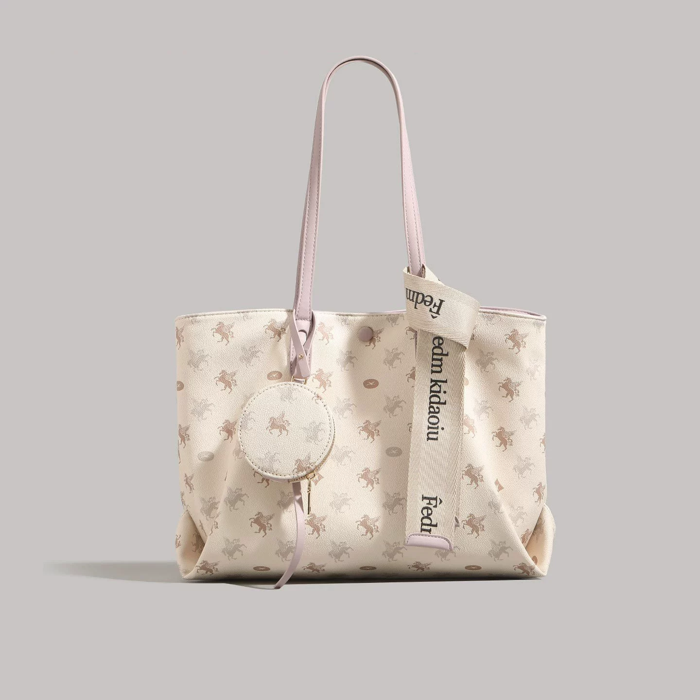 Capacious one-shoulder bag, for students