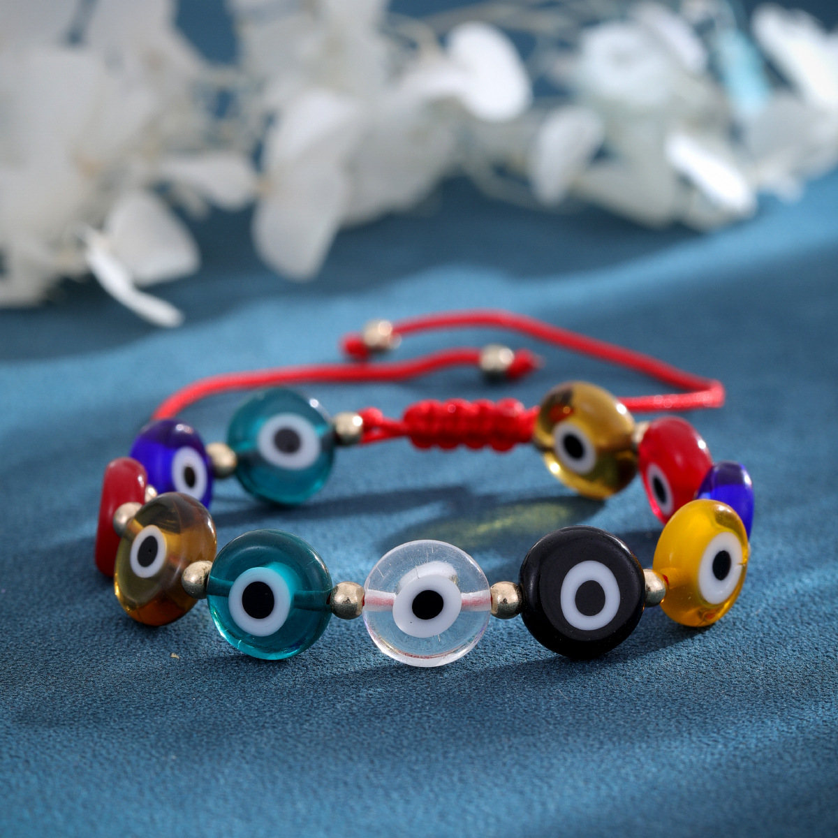 Lucky Evil Eye Red String Bracelet Handmade Protection Jewelry_voghion.com