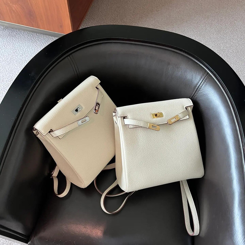 2026 New Ado Kelly Backpack Small Bag Genuine Leather Women's Bag Versatile Commuter Fashion Shoulder Bag Travel Backpack 2026 New Ado Kelly Backpack Small Bag Genuine Leather Women's Bag Versatile Commuter Fashion Shoulder Bag Travel Backpack