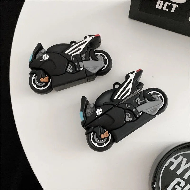 Personalidad divertida locomotora AirPods Pro2 funda 5 generación Apple Pro3 caso de auriculares Bluetooth 4 generación silicona suave
