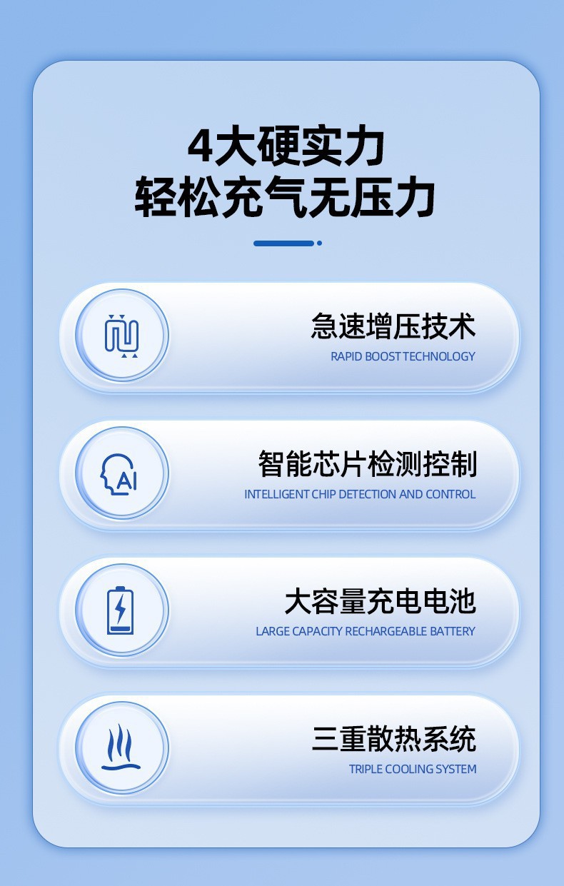 Cross-Border Car Wireless Air Pump for Home and Car Use, High-Pressure Tire Portable Handheld Car Air Pump, Electric