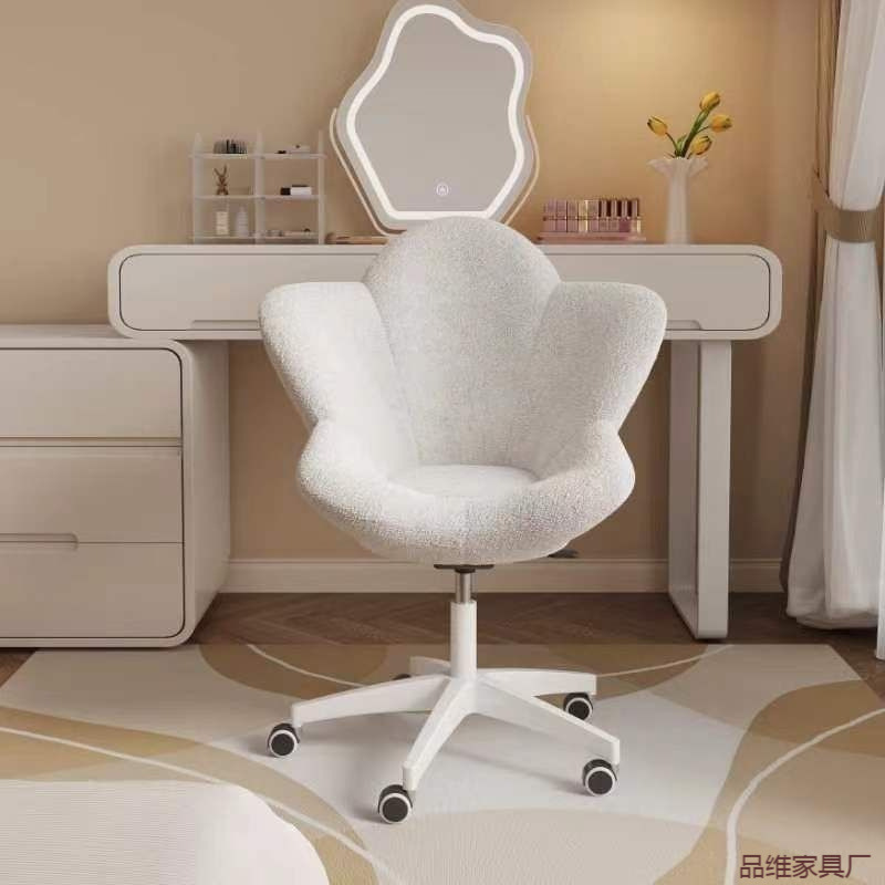 Nuevo tipo de silla de maquillaje de lujo ligero hogar dormitorio respaldo silla de almacenamiento silla de maquillaje