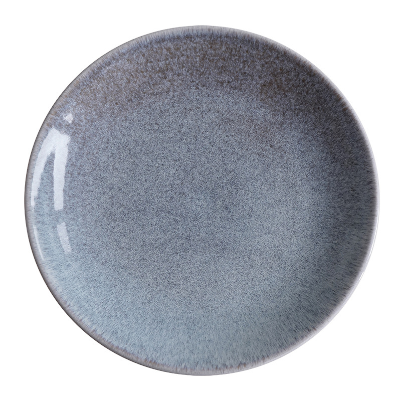 Vajilla de cambio de horno de estilo japonés, plato occidental de cerámica, plato de bistec doméstico, plato de verduras, plato plano, plato ligero, plato de pasta al por mayor