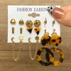 Resin from pearl, earrings, set with butterfly, Aliexpress, new collection, European style