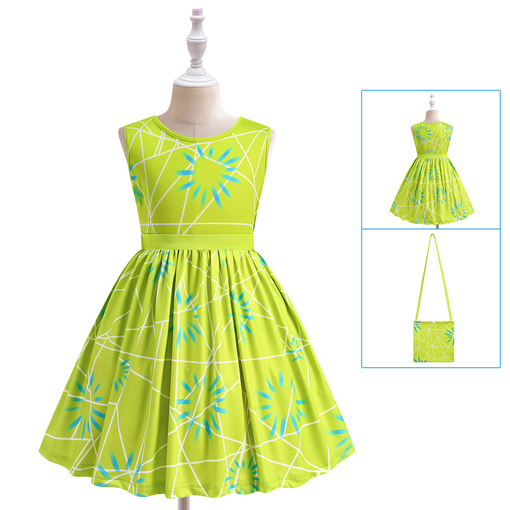 Cosplay 2 Happy Halloween Show Trajes de leche Falda de seda Happy Same vestido