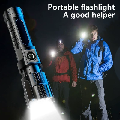 High-Brightness Flashlight USB Rechargeable: UV fənərlər